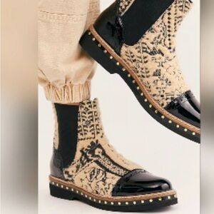 Free People NWOT Textile Atlas Chelsea Boot Size UK 40